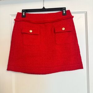 Chic Red Women's Skirt